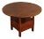 Antique Softwood Round Tilt Top Bench Dining Table For Sale