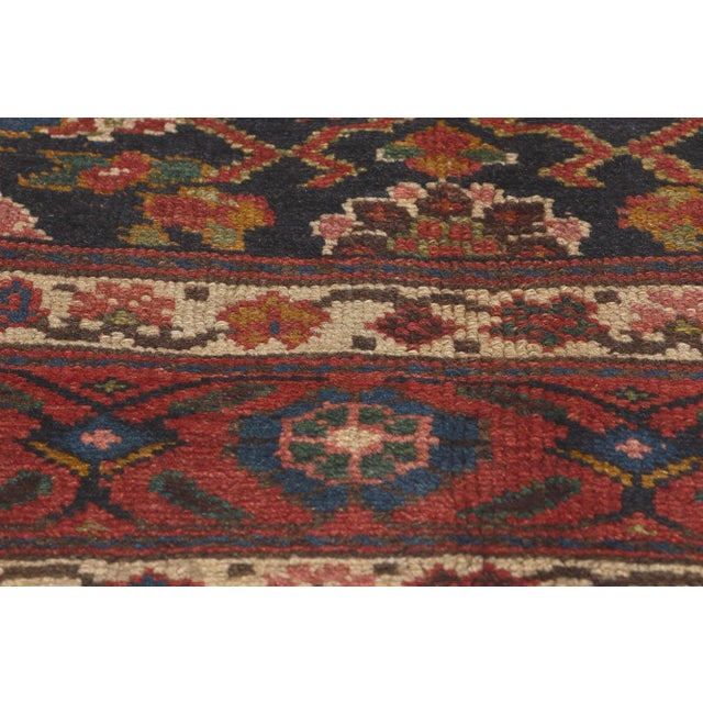Late 19th Century 1880s Antique Persian Kurdish Rug, 04'05 X 10'00 For Sale - Image 5 of 9
