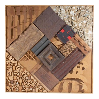 Found Object Wooden Assemblage by James Spencer Russell For Sale
