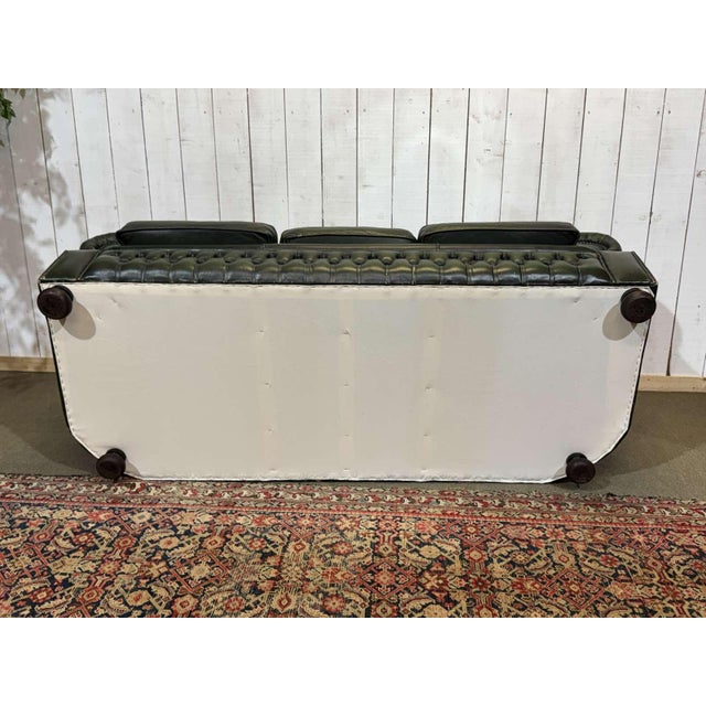 Chesterfield Leather 3-Seater Sofa, 1970s For Sale - Image 12 of 18