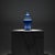 Handmade Ceramic Shah Vase with Lid (30cm) Deep Blue Saz Style Floral Lidded Jar For Sale - Image 9 of 9