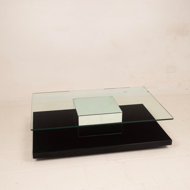 Mid-Century Modern Italian Black Lacquer Coffee Table from Cidue, 1970 For Sale - Image 11 of 18