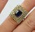 Late 20th Century Keith Davis Sapphire Ring, Size 5.75 For Sale - Image 4 of 5