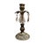 This elegant pair of vintage brass candlesticks captures the timeless glamour of Hollywood Regency design. Each...