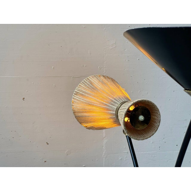 Black Vintage Floor Lamp by Bag Turgi, Switzerland, 1950s For Sale - Image 8 of 18