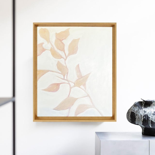 Contemporary Original Framed Acrylic Botanical Painting Organic Boho Art Floral Wall Art by Tatiana Duperault For Sale - Image 3 of 5