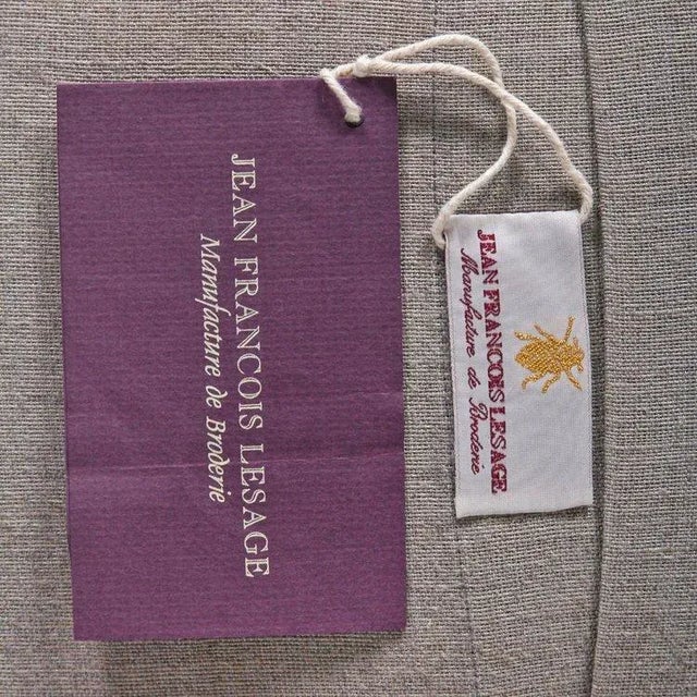 Jean Francois Lesage Custom Embroidered Pillow Dimensions: 16x16