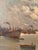 Gian Angelo Ugolini, Port of Marghera, 1890s, Oil Painting on Panel, in Very Good conditions. Designed 1890 to 1919