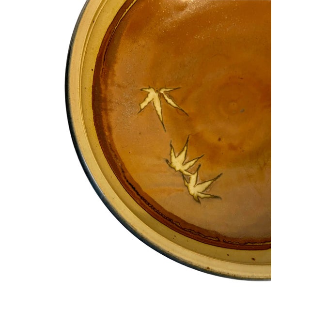 Mid Century Pottery Ceramic Bowl Signed For Sale - Image 6 of 11