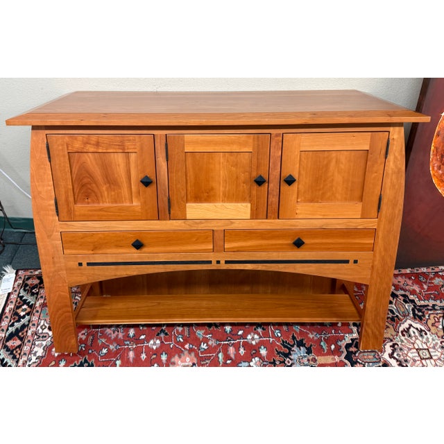 Design Plus Gallery presents the Aspen Open Sideboard with Inlay from Simply Amish. Constructed in cherry wood, the...