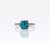 2020s 5.4Ct Blue Zircon Ring With Natural Diamond Accents: Solid 14k Gold, Size 6.75 For Sale - Image 5 of 10