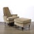 Mid-Century Walnut & Smoked Taupe Mohair Curved Arm Lounge Chair & Ottoman For Sale - Image 9 of 18