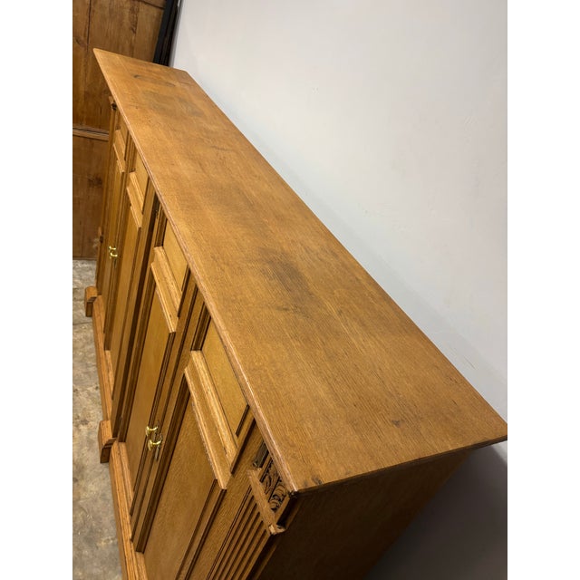 19th Century Antique English Four Door Cabinet For Sale - Image 5 of 12