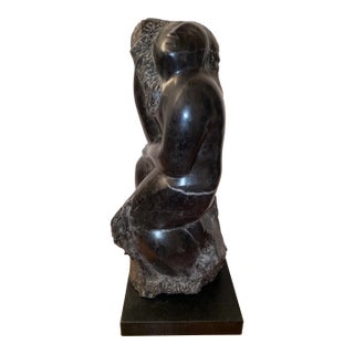 1980s Lorrie Goulet Marble Sculpture of a Female Nude For Sale