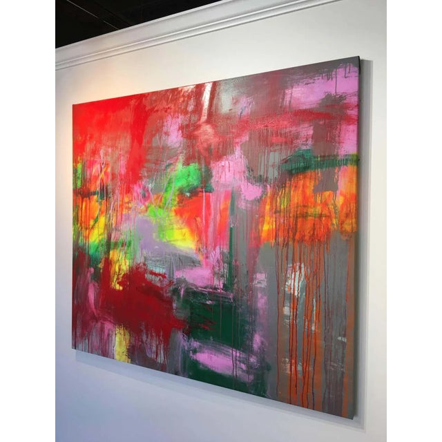 2010s Mirtha Moreno Large Oil on Canvas Painting Titled: “Obscura” 2017 For Sale - Image 5 of 7