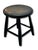 Very Nice Hand Made Antique American Primitive Pine Wood Footstool With Excellent Original Old Black Paint For Sale - Image 15 of 18