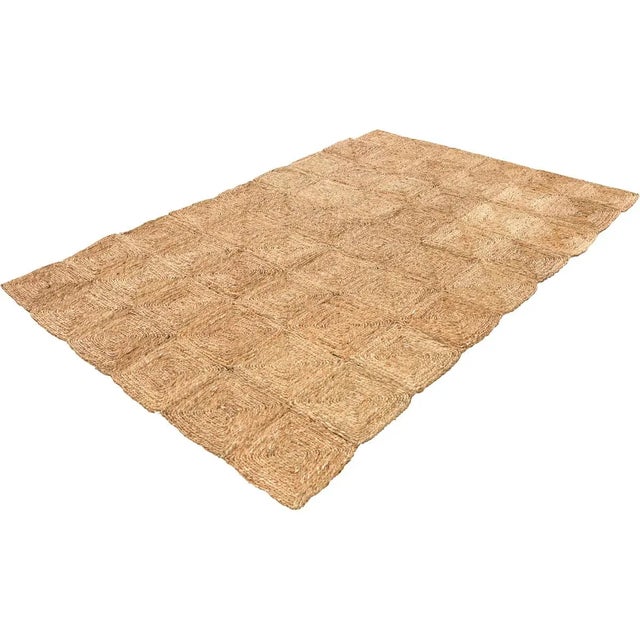 Boho Chic Rush House for Chairish Monterey Water Hyacinth Rug - 6' x 9' For Sale - Image 3 of 5