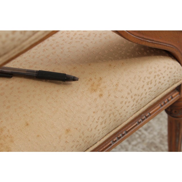 Pair French Louis XVI Fauteuil Open Armchairs For Sale - Image 15 of 18