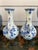 Pair Petite Vintage Delft Vases Blue & White Windmilll Hand Painted Bud Vases For Sale - Image 14 of 18