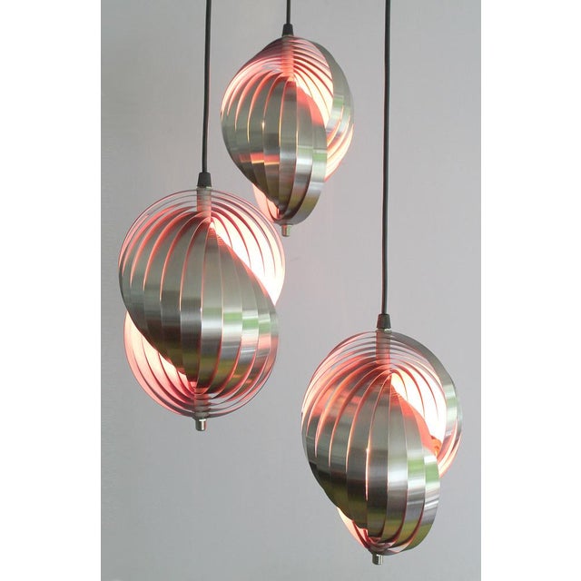 1970s Vintage Space Age Pendant Light from Lyfa, 1970s For Sale - Image 5 of 15