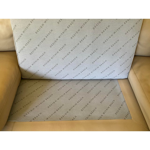 Design Within Reach Como 128.5” Sectional Sofa in Kalahari Grey Leather For Sale - Image 10 of 15