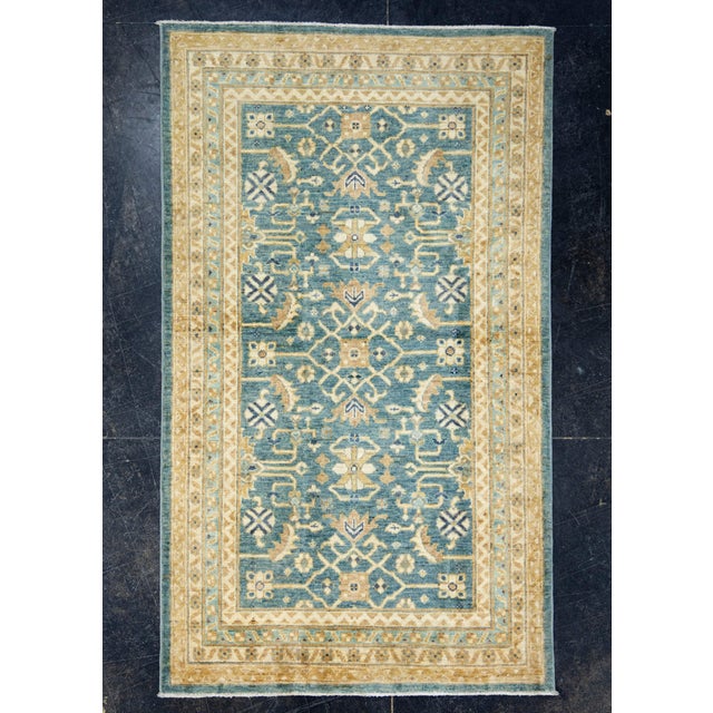 Brown Turkish Oushak Rug 2'10" x 4'10" #17474 For Sale - Image 8 of 8
