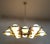 Not Yet Made - Made To Order 21st Century Honeycomb Natural Brass Glossy White Murano Chandelier by Fabio LTD For Sale - Image 5 of 6