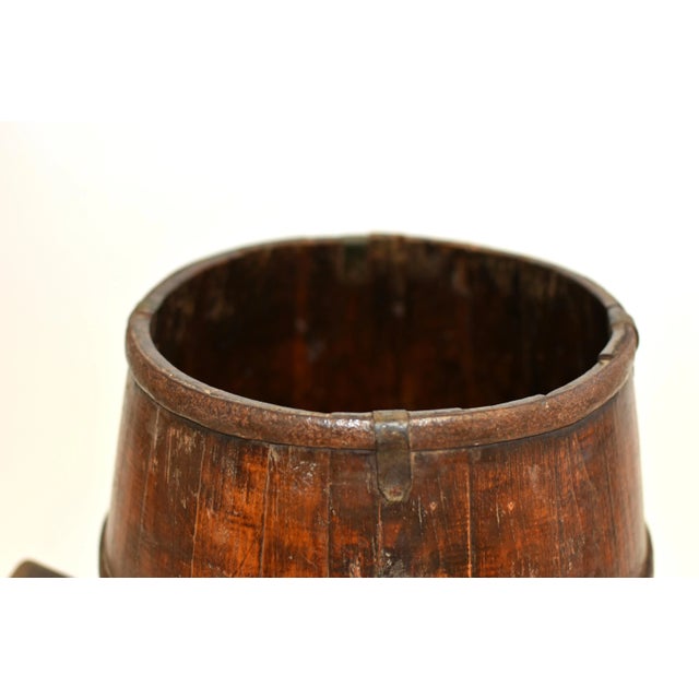 19th Century Chinese Grain Holder Basket Marked For Sale - Image 4 of 17