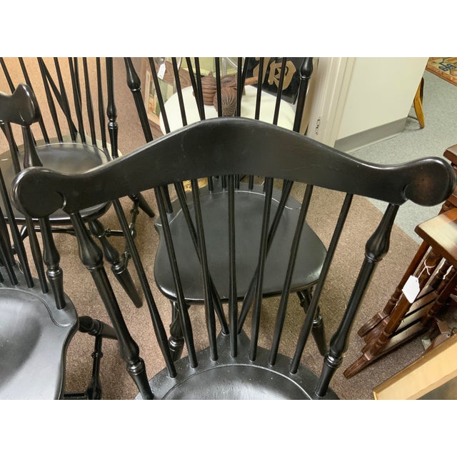 English 20th Century Painted Windsor Chairs For Sale - Image 3 of 11