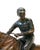 Large Bronze Jockey Rider on Race Horse Sculpture, 20th Century For Sale In Wichita - Image 6 of 12