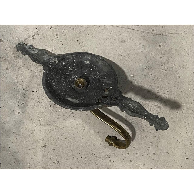 Mid 18th Century Antique Neoclassical Style Sconce Plate Base Part for Single Arm For Sale - Image 5 of 5