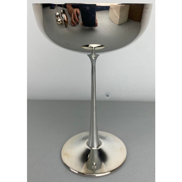 Vintage De Uberti Silver Plated Champagne Coupes - Set of 6 For Sale In Los Angeles - Image 6 of 7