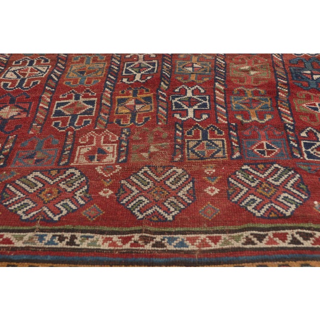 Early 20th Century Antique Afghan Bashir Rug, 05'07 X 12'06 For Sale - Image 5 of 10