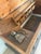 Blue European Large Antique Painted Dowry ,Trunk ,From 1794, Made From Two Pieces , Open Top For Sale - Image 8 of 12