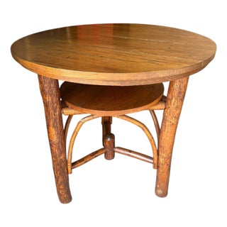 Adirondack Old Hickory Furniture Company, Martinsville Indiana Rustic Cabin Table For Sale
