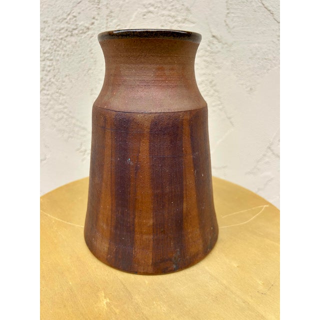 Signed Calder Mid-Century Modern Ceramic Vase For Sale - Image 9 of 11
