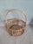 Vintage Wicker Magazine Rack For Sale - Image 4 of 11