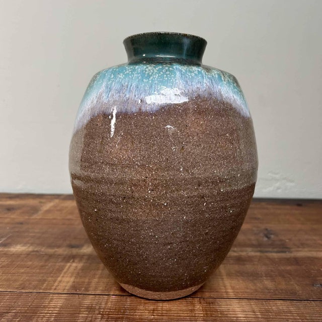 1960s Glazed Ceramic Ikebana Flower Vase, 1960s For Sale - Image 5 of 18