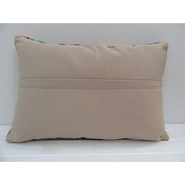 Contemporary Handmade Turkish Kilim Pillow Cover For Sale - Image 3 of 4