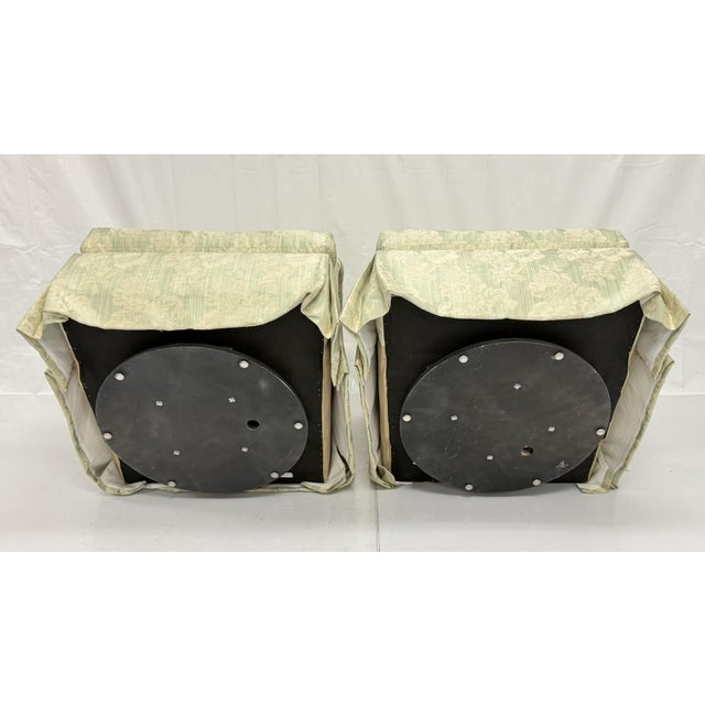 1980s Pair of "Colefax" Swivel Lounge Chairs & Ottoman Made in the Usa by Pearson For Sale - Image 17 of 18