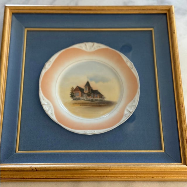 Framed Vintage Collector Plate For Sale In Austin - Image 6 of 11