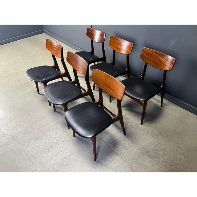 Mid-Century Modern Dining Set by Louis Van Teeffelen for Wébé, 1960s, Set of 7 For Sale - Image 10 of 18