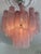 Medium Tubular Murano Chandelier with Pink Marble For Sale - Image 5 of 7