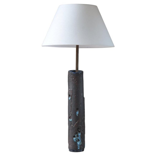 Stoneware Table / Floor Lamp attributed to Ole Bjørn Krüger, Denmark, 1970s For Sale - Image 16 of 16