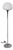 Goffredo Reggani Tulip Floor Lamp in Chrome For Sale