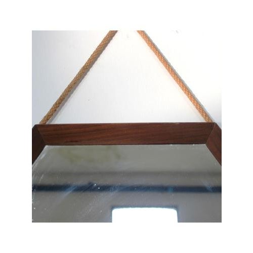 Hexagon-Shaped Wall Mirror, 1950s For Sale - Image 4 of 9