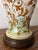 Antique White Vintage Hand-Painted Italian Style Ceramic Table Lamp With Ochre Scrollwork & Celadon Green Accents For Sale - Image 8 of 11