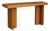 Belgian Style 1970s Reclaimed Wood Console Table With Brass Butterfly Key Inlays For Sale