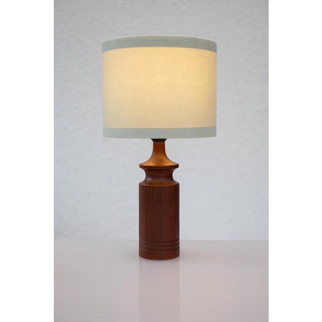 Modern Scandinavian Teak Table Lamp For Sale - Image 11 of 15