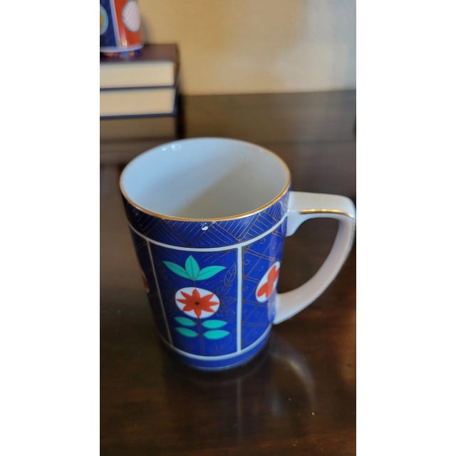 Vintage Neiman Marcus Imari Style Coffee or Tea Mug Set- 12 Pieces For Sale In Dallas - Image 6 of 12